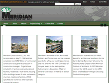 Tablet Screenshot of meridianconstructionco.com